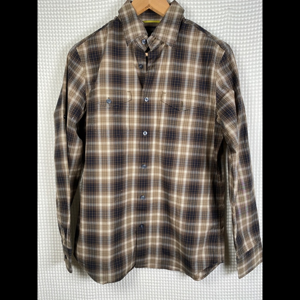Banana republic slim fit shirt cotton spandex men size S 14 141/2